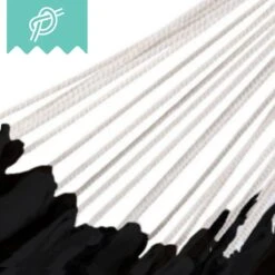 Dubbele Hangmat Zwart Met Spreidstok - 1 Of 2 Persoons - Lig Oppervlak 190x150cm - Lengte 260cm -Tuinbenodigdheden Bevordering 1200x1200 552