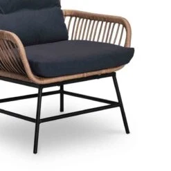 BUITEN Living Dex Wicker Loungestoel Tuin | Wicker + Aluminium | Bamboe Antraciet -Tuinbenodigdheden Bevordering 1200x1200 565