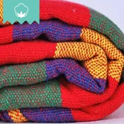 Dubbele Hangmat Rood - 1 Of 2 Persoons - Lig Oppervlak 190x150cm - Lengte 260cm -Tuinbenodigdheden Bevordering 1200x1200 585