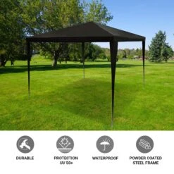 MaxxGarden Partytent - Paviljoen - 3x3 - Waterdicht - Zwart 13 MaxxGarden Partytent - Paviljoen - 3x3 - Waterdicht - Zwart -Tuinbenodigdheden Bevordering 1200x1200 590