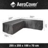 Aerocover Loungesethoes - L-vorm - L 255 X L 255 X B 100 X H 70 Cm 2 Aerocover Loungesethoes - L-vorm - L 255 X L 255 X B 100 X H 70 Cm -Tuinbenodigdheden Bevordering 1200x1200 605