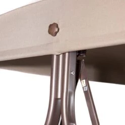 SORARA® Luxe Schommelbank Met Zonnescherm - Bruin - Zware Kwaliteit. -Tuinbenodigdheden Bevordering 1200x1200 616