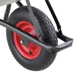 Gardebruk Kruiwagen 100L - Luchtband - 250kg Draagkracht Zilver -Tuinbenodigdheden Bevordering 1200x1200 62