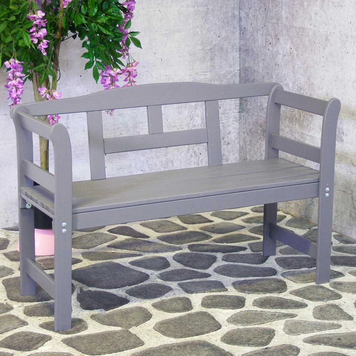 SenS-Line Friesen Tuinbank - Hout - Grijs 6 SenS-Line Friesen Tuinbank - Hout - Grijs - Afbeelding 4