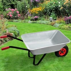 Gardebruk Kruiwagen 80 Liter – Belastbaarheid 100 Kg - Zilver -Tuinbenodigdheden Bevordering 1200x1200 66