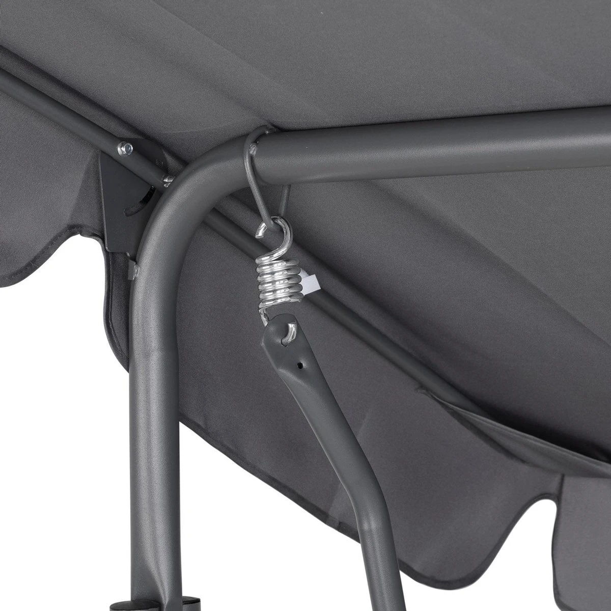 Merkloos Casaria Hollywood Schommel - Antraciet - Incl. Zonnekap 7 Merkloos Casaria Hollywood Schommel - Antraciet - Incl. Zonnekap - Afbeelding 5