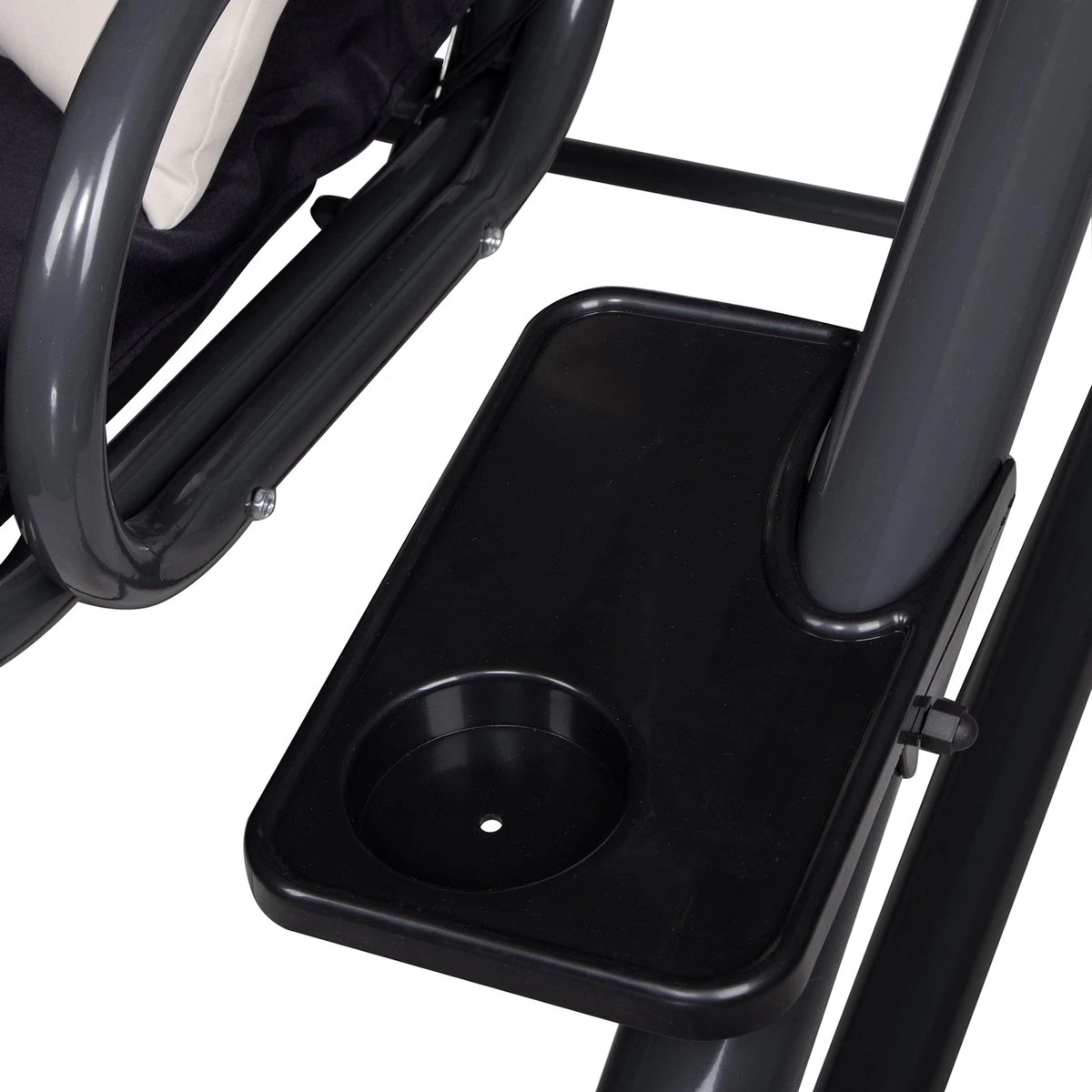 Springos Schommelbank | Linda-Schommel | 3-zits | Waterafstotend | Inclusief 2 Kussens | Verstelbare Luifel | 162 X 200 X 120 Cm | Zwart 4 Springos Schommelbank | Linda-Schommel | 3-zits | Waterafstotend | Inclusief 2 Kussens | Verstelbare Luifel | 162 X 200 X 120 Cm | Zwart - Afbeelding 2