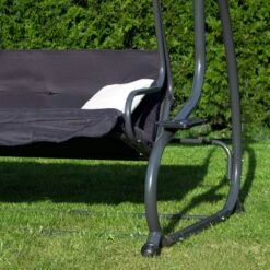 Springos Schommelbank | Linda-Schommel | 3-zits | Waterafstotend | Inclusief 2 Kussens | Verstelbare Luifel | 162 X 200 X 120 Cm | Zwart 20 Springos Schommelbank | Linda-Schommel | 3-zits | Waterafstotend | Inclusief 2 Kussens | Verstelbare Luifel | 162 X 200 X 120 Cm | Zwart -Tuinbenodigdheden Bevordering 1200x1200 675