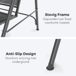 LifeGoods Schommelbank - 3-zits - Tot 250KG - Kantelbaar Dak - UV-bestendig Zonnescherm - 172x104x162cm - Grijs 20 LifeGoods Schommelbank - 3-zits - Tot 250KG - Kantelbaar Dak - UV-bestendig Zonnescherm - 172x104x162cm - Grijs -Tuinbenodigdheden Bevordering 1200x1200 685