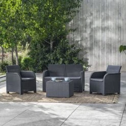 Keter Tuinbank 2-zits Rosalie Grafietkleurig -Tuinbenodigdheden Bevordering 1200x1200 702