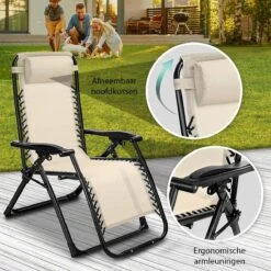 Sens Design Tuinstoel - Ligstoel Tuin - Beige -Tuinbenodigdheden Bevordering 1200x1200 710