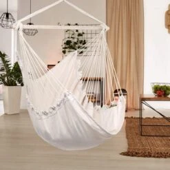 Potenza® Hangstoel – RUIM & COMFORTABEL - Binnen Of Buiten - 130x160 Cm - Belastbaar Tot 150 Kg - Incl. Bevestigingset Buiten – Creme 8 Potenza® Hangstoel – RUIM & COMFORTABEL - Binnen Of Buiten - 130x160 Cm - Belastbaar Tot 150 Kg - Incl. Bevestigingset Buiten – Creme -Tuinbenodigdheden Bevordering 1200x1200 722