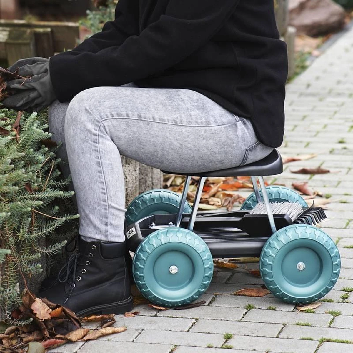 UPP Tuinkruk Met Wielen 7 UPP Tuinkruk Met Wielen - Afbeelding 5