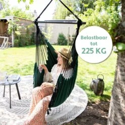 Vita5 XXL Hangstoel | Binnen&Buiten Hangnest | Incl. 2 Kussens En Boekenvak | Volwassenen&Kinderen | Hangmatstoel Tot 225kg | Donkergroen 19 Vita5 XXL Hangstoel | Binnen&Buiten Hangnest | Incl. 2 Kussens En Boekenvak | Volwassenen&Kinderen | Hangmatstoel Tot 225kg | Donkergroen -Tuinbenodigdheden Bevordering 1200x1200 821
