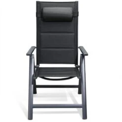 Casaria Tuinstoel Aluminium - 2 Stuks Inklapbaar - Antraciet -Tuinbenodigdheden Bevordering 1200x1200 878