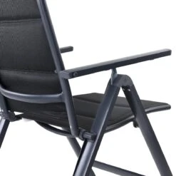 Casaria Tuinstoel Aluminium - 2 Stuks Inklapbaar - Antraciet -Tuinbenodigdheden Bevordering 1200x1200 882