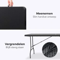 LifeGoods Klaptafel - Inklapbaar - 180 Cm - 6 Tot 8 Personen - Zwart 16 LifeGoods Klaptafel - Inklapbaar - 180 Cm - 6 Tot 8 Personen - Zwart -Tuinbenodigdheden Bevordering 1200x1200 924