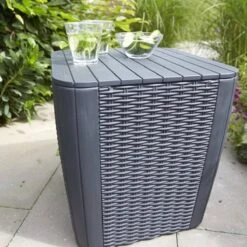 ALLIBERT Keter Luzon Opbergtafel - 39x39x43cm - Donkergrijs -Tuinbenodigdheden Bevordering 1200x1200 932