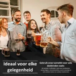 Sens Design Tuintafel Kunststof - Campingtafel Inklapbaar - Rotan-Look -Tuinbenodigdheden Bevordering 1200x1200 951