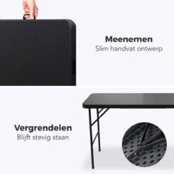 LifeGoods Klaptafel - Inklapbaar - 120 Cm - 4 Personen - Zwart 16 LifeGoods Klaptafel - Inklapbaar - 120 Cm - 4 Personen - Zwart -Tuinbenodigdheden Bevordering 1200x1200 964