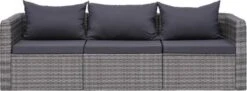 VidaXL 3-delige Loungeset Met Kussens Poly Rattan Grijs 13 VidaXL 3-delige Loungeset Met Kussens Poly Rattan Grijs -Tuinbenodigdheden Bevordering 1200x442 2