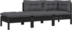VidaXL 3-delige Loungeset Met Kussens Massief Grenenhout Zwart 19 VidaXL 3-delige Loungeset Met Kussens Massief Grenenhout Zwart -Tuinbenodigdheden Bevordering 1200x498 1