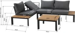 Intimo Garden Loungeset Modena Met Verstelbare Rugleuning -Tuinbenodigdheden Bevordering 1200x529
