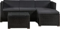 Polyrotan Loungeset Punta Cana L - Zwart 27 Polyrotan Loungeset Punta Cana L - Zwart -Tuinbenodigdheden Bevordering 1200x589