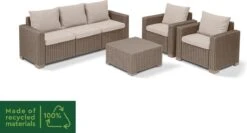 Allibert California Loungeset - 5 Personen - Cappuccino -Tuinbenodigdheden Bevordering 1200x648 6