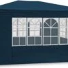 MaxxGarden Partytent Feesttent Paviljoen - 300 X 400 X 250 Cm - Zijwanden - Blauw