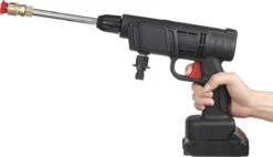 Merkloos Drillpro Elektrische Accu - Hogedrukreiniger - 30Bar - Multifunctioneel Mondstuk - Draagbaar Oplaadbaar Snoerloos - Zwart -Tuinbenodigdheden Bevordering 1200x691