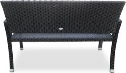 Casaria Polyrattan Tuinbank – 2 Zits UV-bestendig - Zwart 13 Casaria Polyrattan Tuinbank – 2 Zits UV-bestendig - Zwart -Tuinbenodigdheden Bevordering 1200x700