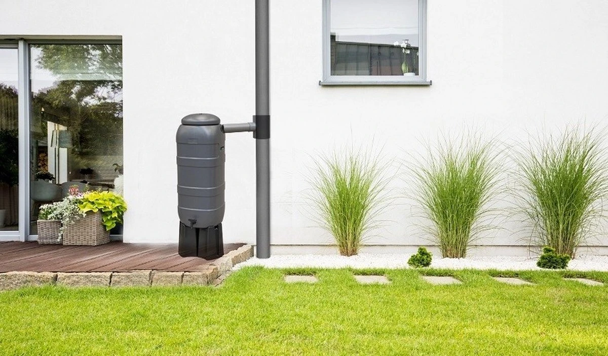 Regenton Rainsaver - Antraciet 100 L + Voet + Vulautomaat 7 Regenton Rainsaver - Antraciet 100 L + Voet + Vulautomaat - Afbeelding 5