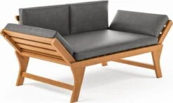 Loungebank Tuin FSC Antraciet – Makkelijk Verstelbaar Lounge Bank Balkon – Tuinbank Lounge Hardhout FSC – Perfecthomeshop -Tuinbenodigdheden Bevordering 1200x720 3