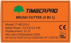 TIMBERPRO - Bosmaaier 2-in-1 - Benzine - Draad En Mes - 52 Cm³ - 3,0 PK. 12 TIMBERPRO - Bosmaaier 2-in-1 - Benzine - Draad En Mes - 52 Cm³ - 3,0 PK. -Tuinbenodigdheden Bevordering 1200x721 3