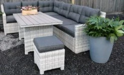 Merkloos Rivièra | Loungeset Hoekset Dining Set Tuinset | Wicker | Hoekbank, Hoge Tuintafel, 2 Hockers | 6 Zitplaatsen 9 Merkloos Rivièra | Loungeset Hoekset Dining Set Tuinset | Wicker | Hoekbank, Hoge Tuintafel, 2 Hockers | 6 Zitplaatsen -Tuinbenodigdheden Bevordering 1200x725 1