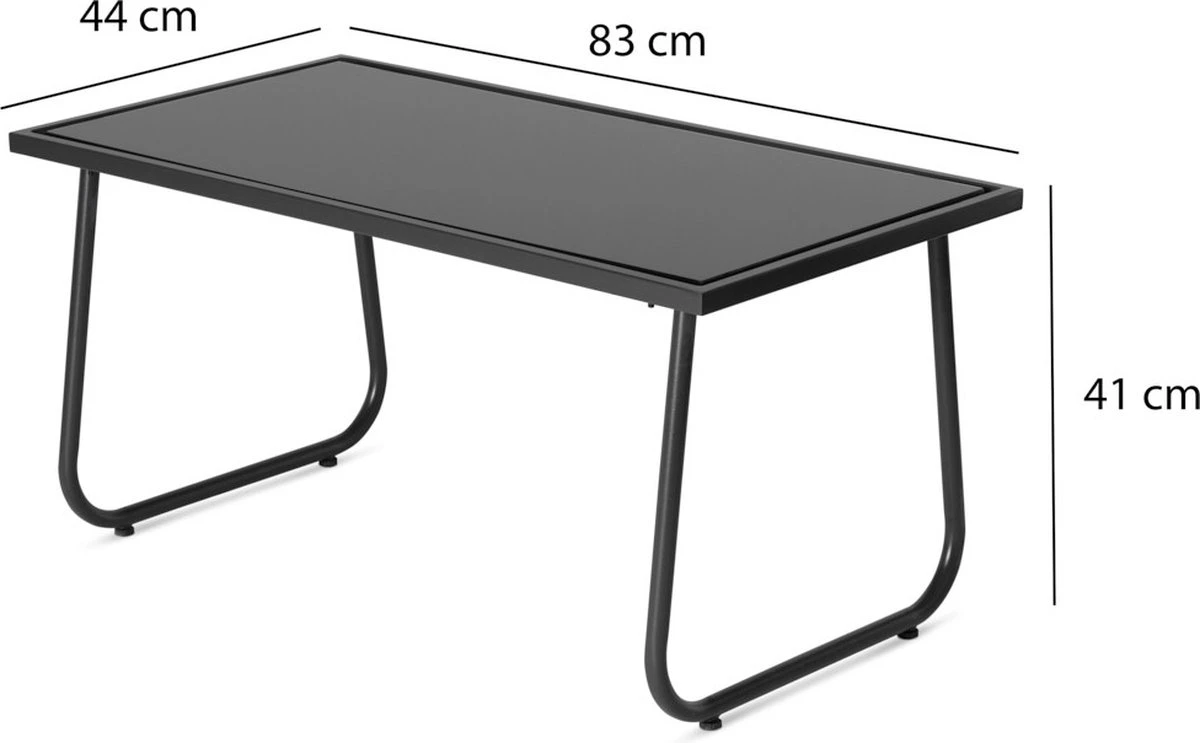 909 Outdoor Tuinset Camilla - 4-delig - Dubbele Zitbank - 2 Stoelen - Tafel - Stalenframe 4 909 Outdoor Tuinset Camilla - 4-delig - Dubbele Zitbank - 2 Stoelen - Tafel - Stalenframe - Afbeelding 2