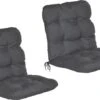 Beautissu Flair NL – Set Van 2 Tuinkussen Lage Rug Antraciet – 100x50 Cm – Zitkussen Matraskussen Voor Tuin Meubelen -Tuinbenodigdheden Bevordering 1200x769 3