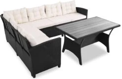 Casaria Polyrattan Tuinset - 15 Delig Voor 6 Personen – Crème Zwart 12 Casaria Polyrattan Tuinset - 15 Delig Voor 6 Personen – Crème Zwart -Tuinbenodigdheden Bevordering 1200x779 5