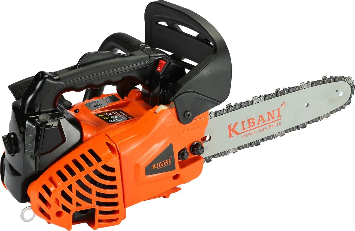 Kibani Kettingzaag Benzine - 25.4 Cc / 1 Pk 2-takt Motor - Zwaardlengte 25 Cm / 10 Inch – Easy-Startsysteem - Snoeizaag 8 Kibani Kettingzaag Benzine - 25.4 Cc / 1 Pk 2-takt Motor - Zwaardlengte 25 Cm / 10 Inch – Easy-Startsysteem - Snoeizaag - Afbeelding 6