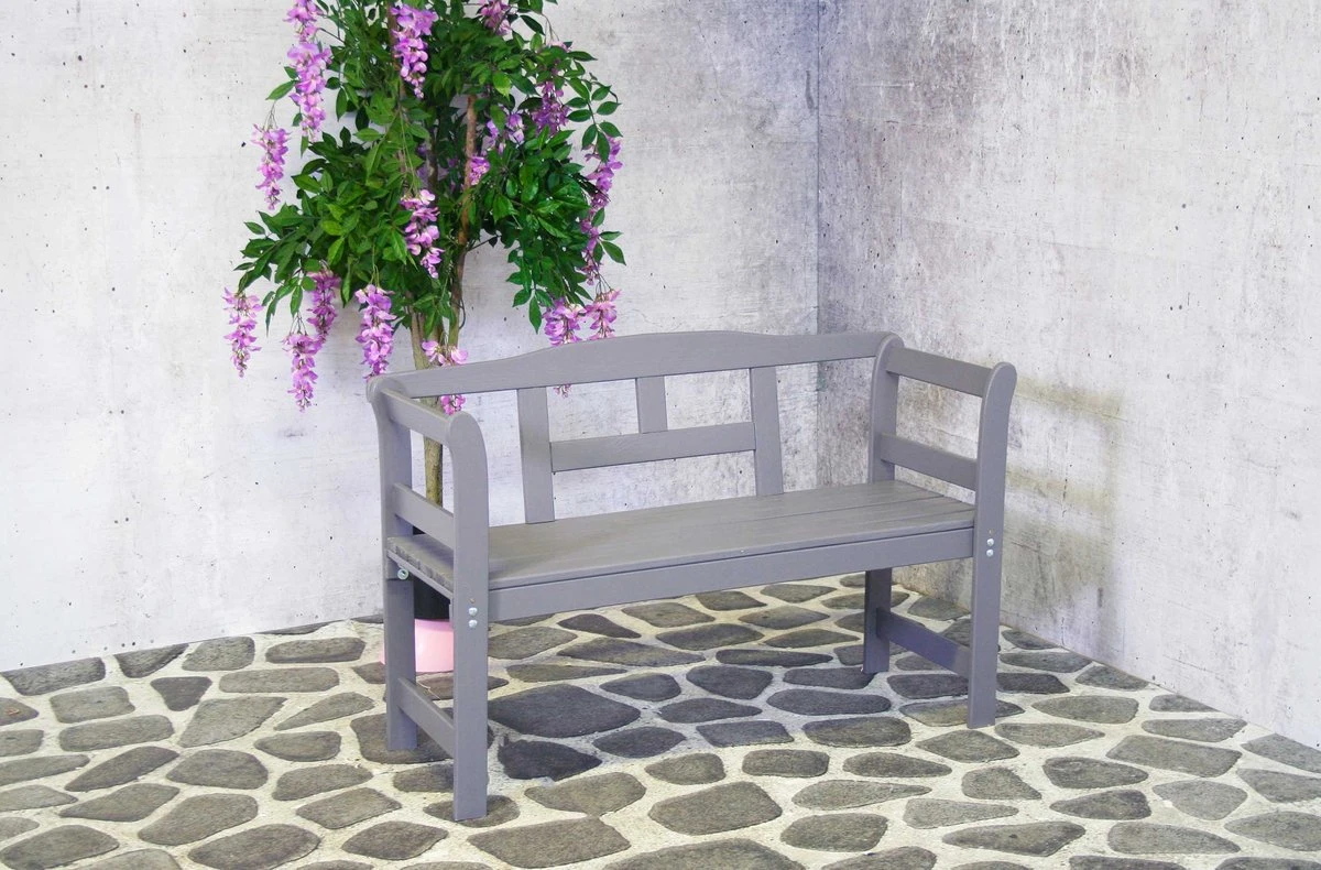 SenS-Line Friesen Tuinbank - Hout - Grijs 11 SenS-Line Friesen Tuinbank - Hout - Grijs - Afbeelding 9