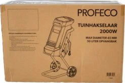 Profeco Stille Hakselaar 2000W - Tuinhakselaar - Versnipperaar Voor 45mm Takdikte - Incl. 50 Liter Opvangzak En Veilige Duwstok -Tuinbenodigdheden Bevordering 1200x800 11