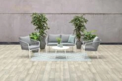 Garden Impressions Fleurie Loungeset 4-delig - Rope - Mat Wit/ Licht Grijs -Tuinbenodigdheden Bevordering 1200x800 157