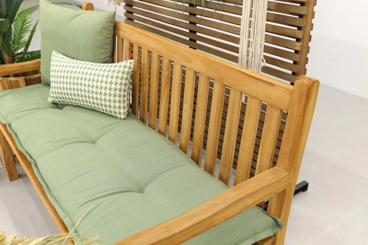 Teak Houten Tuinbank Bison - 150 Cm. 9 Teak Houten Tuinbank Bison - 150 Cm. - Afbeelding 7