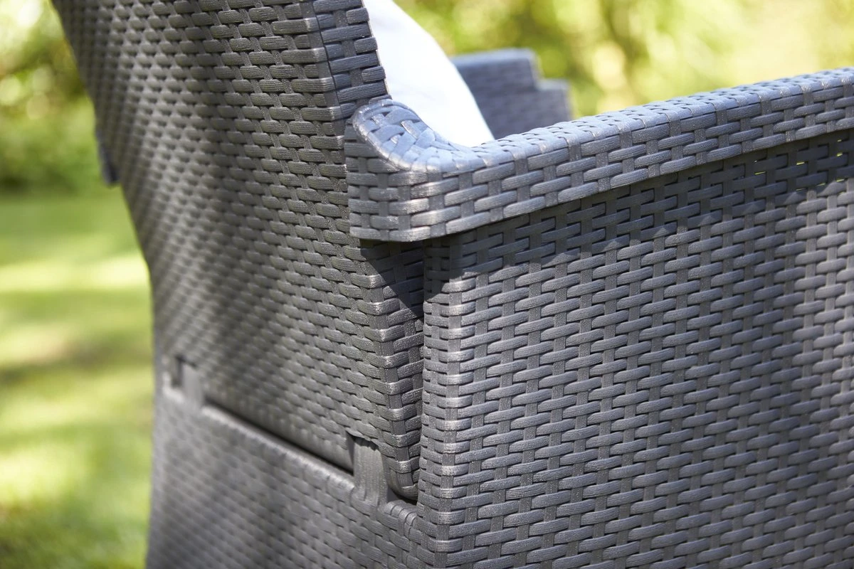 Allibert Vermont Verstelbare Tuinstoel - 64x68x107cm - Grafiet 12 Allibert Vermont Verstelbare Tuinstoel - 64x68x107cm - Grafiet - Afbeelding 10