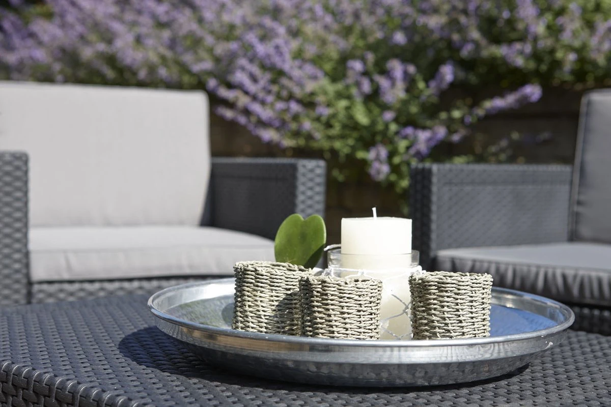 Allibert Arica Tuintafel - 79x59,5x42 Cm - Grafiet 9 Allibert Arica Tuintafel - 79x59,5x42 Cm - Grafiet - Afbeelding 7