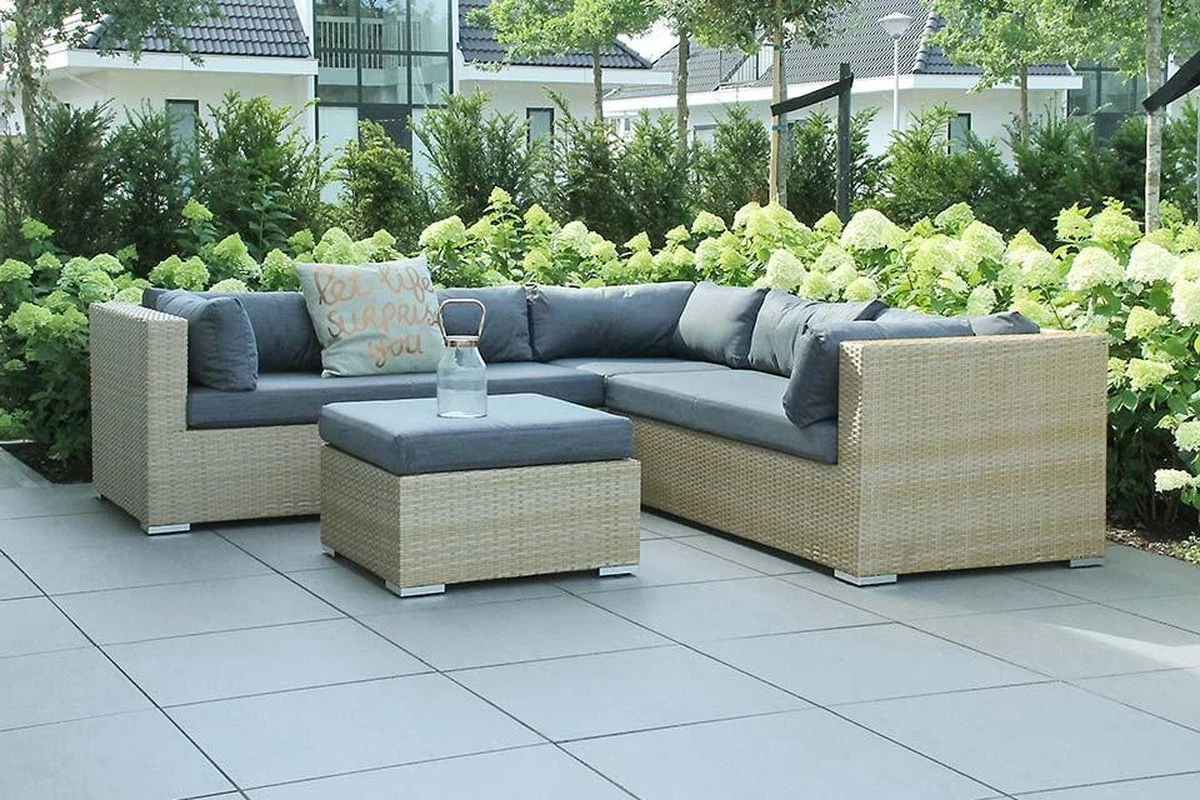 Fonteyn | Loungeset Rimini | Naturel 3 Fonteyn | Loungeset Rimini | Naturel