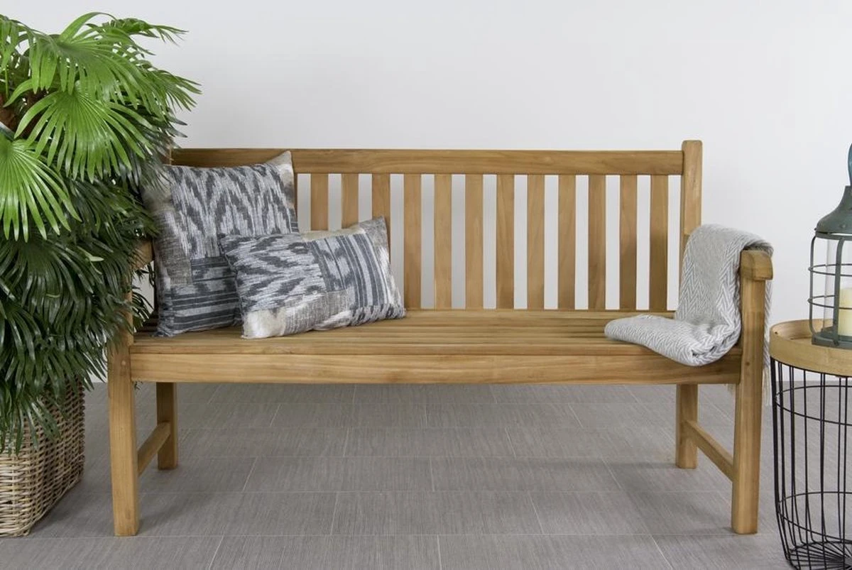 Teak Houten Tuinbank Bison - 150 Cm. 11 Teak Houten Tuinbank Bison - 150 Cm. - Afbeelding 9