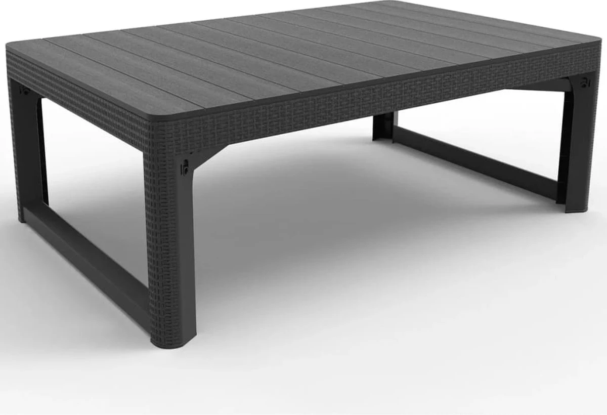 Allibert Lyon Tuintafel - 116x71,5x66/40 Cm - Grafiet 14 Allibert Lyon Tuintafel - 116x71,5x66/40 Cm - Grafiet - Afbeelding 12
