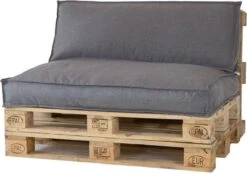 2L Home & Garden Rugkussen Metro Lounge Grijs - 120 X 40cm
